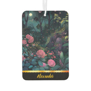Désodorisant Pour Voiture Jardin de nuit magique de roses en fleurs