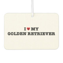 Je Coeur Mon Golden Retriever Car Air Freshener