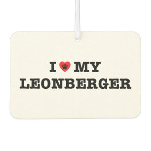 Désodorisant Pour Voiture Je Coeur Mon Leonberger Car Air Freshener