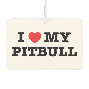 Désodorisant Pour Voiture Je Coeur Mon Pitbull Car Air Freshener