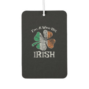 Désodorisant Pour Voiture Je suis un petit peu irlandais drôle Drapeau irlan