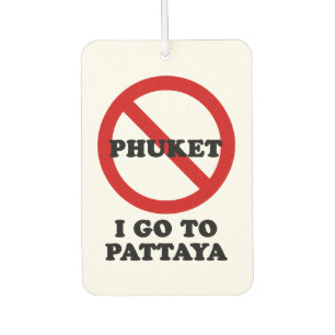 DÉSODORISANT POUR VOITURE JE VAIS À PATTAYA