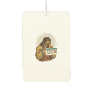 Désodorisant Pour Voiture Jésus embarrassé Statut de dix ans Humour_1