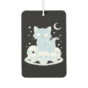 Désodorisant Pour Voiture Joli chaton Halloween Chat Gothique Esthétique Ess