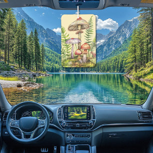Désodorisant Pour Voiture Jolie forêt champignons Ferns