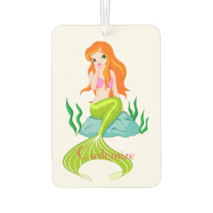 Désodorisant Pour Voiture Jolie sirène rousse Thunder_Cove 