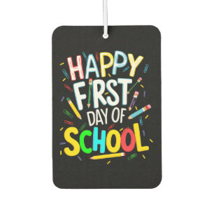Désodorisant Pour Voiture Joyeux premier jour de rentrée scolaire