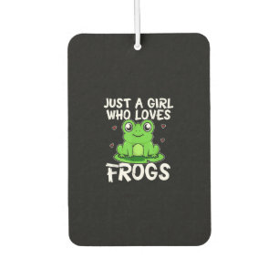 Désodorisant Pour Voiture Juste une fille qui aime les grenouilles Cadeau