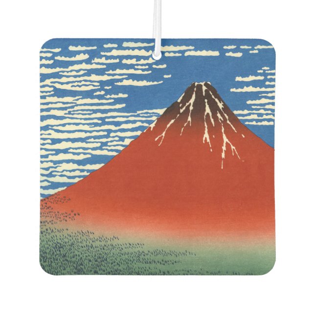 Désodorisant Pour Voiture Katsushika Hokusai - Vent Fin, Matin Clair (Devant)