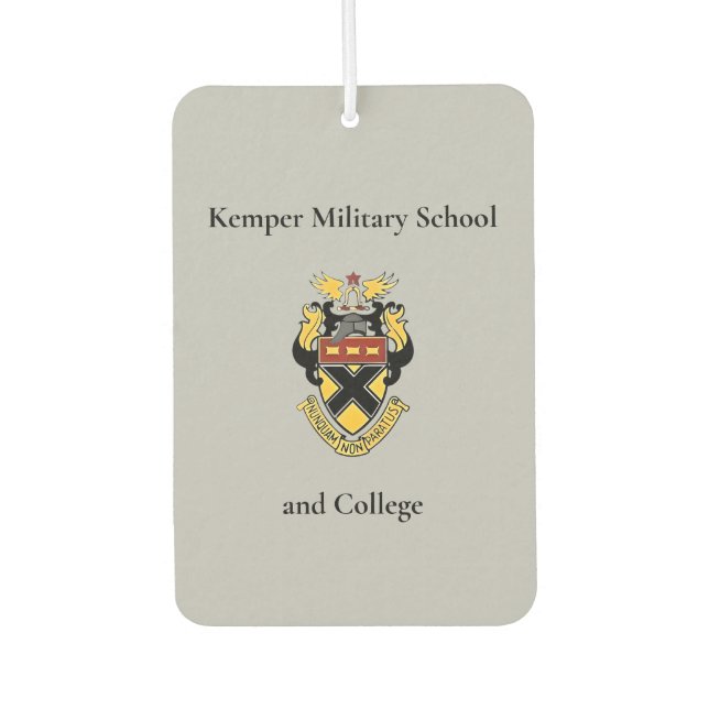 Désodorisant Pour Voiture Kemper Military School & College Dual Side (Devant)