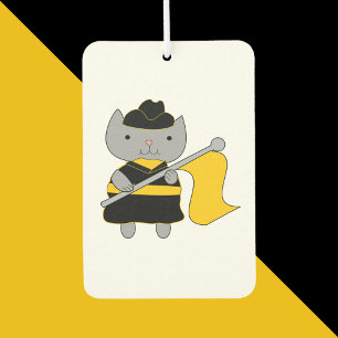 Désodorisant Pour Voiture Kitchenette de Garde de Couleur Drôle Drapeau Noir