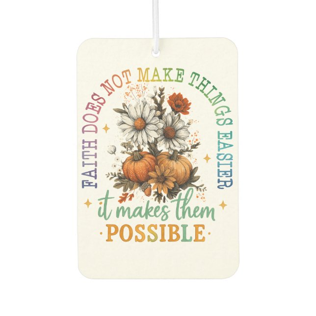 Désodorisant Pour Voiture La Foi Ne... (Devant)