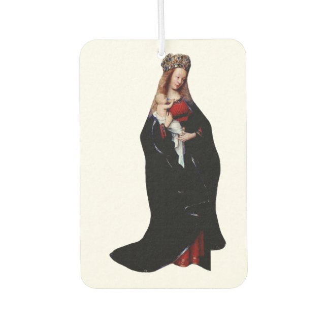 Désodorisant Pour Voiture La Vierge dans l'Eglise par Jan van Eyck (Devant)