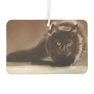 Désodorisant Pour Voiture "l'affût" dessin au pastel sec