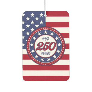 Désodorisant Pour Voiture Le 250e anniversaire de l'Amérique avec le drapeau