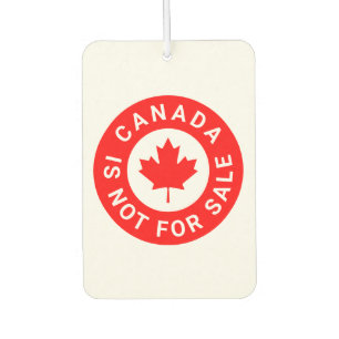 Désodorisant Pour Voiture Le Canada n'est pas à vendre typographie feuille d