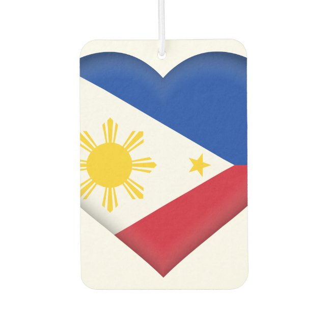 Désodorisant Pour Voiture Le drapeau philippin (Devant)