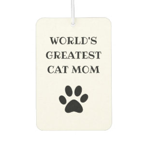 Désodorisant Pour Voiture Le plus grand chat maman texte personnalisé person