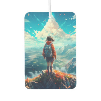 Désodorisant Pour Voiture Le sommet dans son âme | Anime Hiker Girl