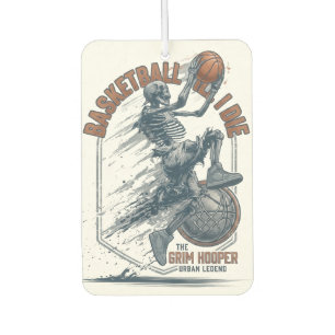 Désodorisant Pour Voiture Légende urbaine de basket-ball Grim Hooper Skeleto