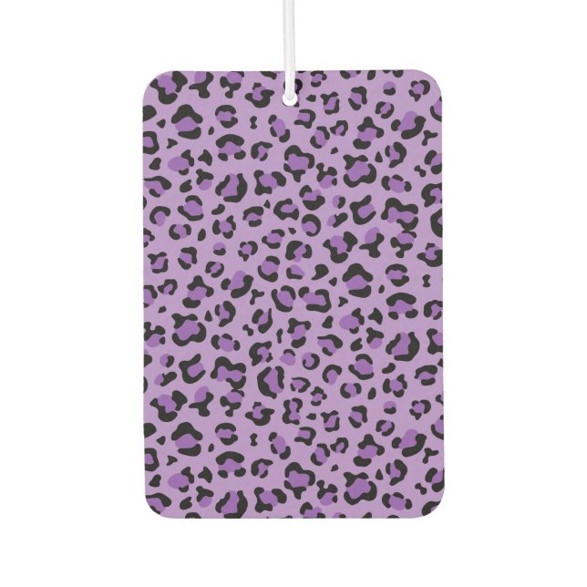 Désodorisant Pour Voiture Leopard Print, Léopard Spots, Purple Leopard (Devant)