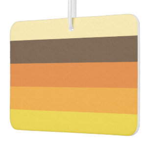 Désodorisant Pour Voiture les années 70 Motif de couleurs triées rétro