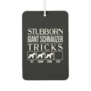 Désodorisant Pour Voiture Les Trucs de Schnauzer, un géant têtu et drôle