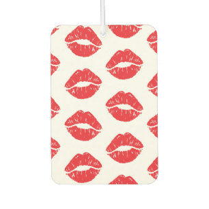 Désodorisant Pour Voiture Lèvres Rouges, Rouge À Lèvres, Baiser, Motif Des L