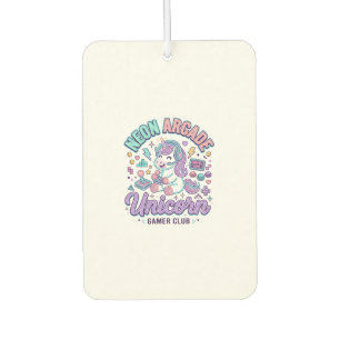 Désodorisant Pour Voiture Licorne Néon Arcade Licorne Produit de Style Rétro