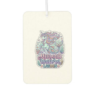 Désodorisant Pour Voiture Licorne Sirène Licorne Lagune Conception Graphique