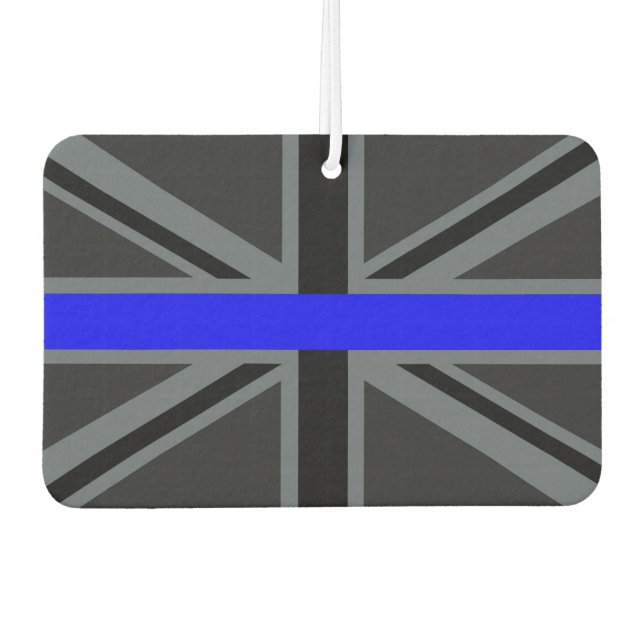 Désodorisant Pour Voiture Ligne Bleue Clair et Élégante Union Jack (Devant)