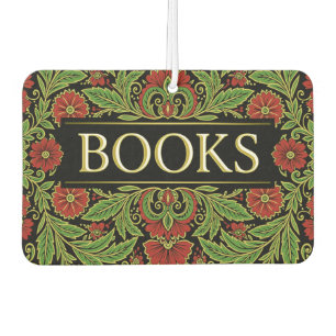 Désodorisant Pour Voiture Livres Amoureux des Livres Écrivains Lecteurs Bibl