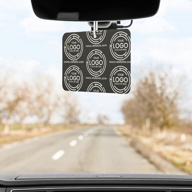 Désodorisant Pour Voiture Logo d'entreprise de marque personnalisée noir (Air Freshener logo business company giveaway professional promotional swag branded corporate )