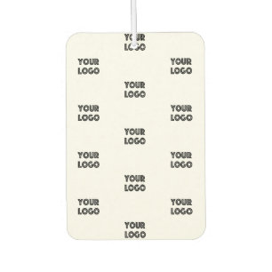 Désodorisant Pour Voiture Logo simple à répéter   Blanc