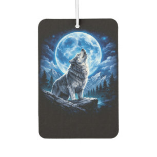 Désodorisant Pour Voiture Loup mystique hurlant