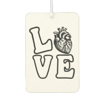 LOVE Anatomical Human Heart Air Freshener