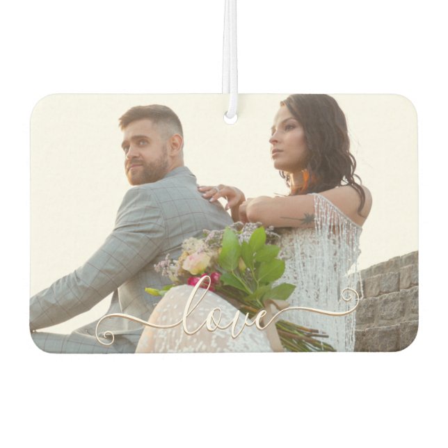 Désodorisant Pour Voiture LOVE Téléchargez votre voiture photo Air Freshener (Devant)