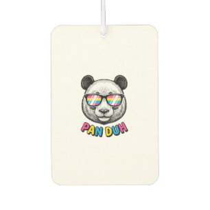 Désodorisant Pour Voiture Lunettes de soleil de Panda drôle Vintage Gravure