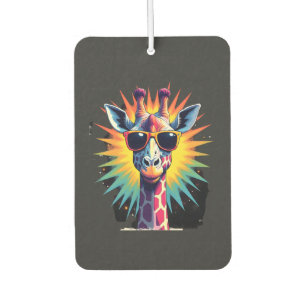 Désodorisant Pour Voiture Lunettes de soleil vintage Girafe Drôle Animal Afr