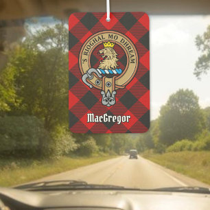 Désodorisant Pour Voiture MacGregor Crest sur Rob Roy Tartan Air Freshener