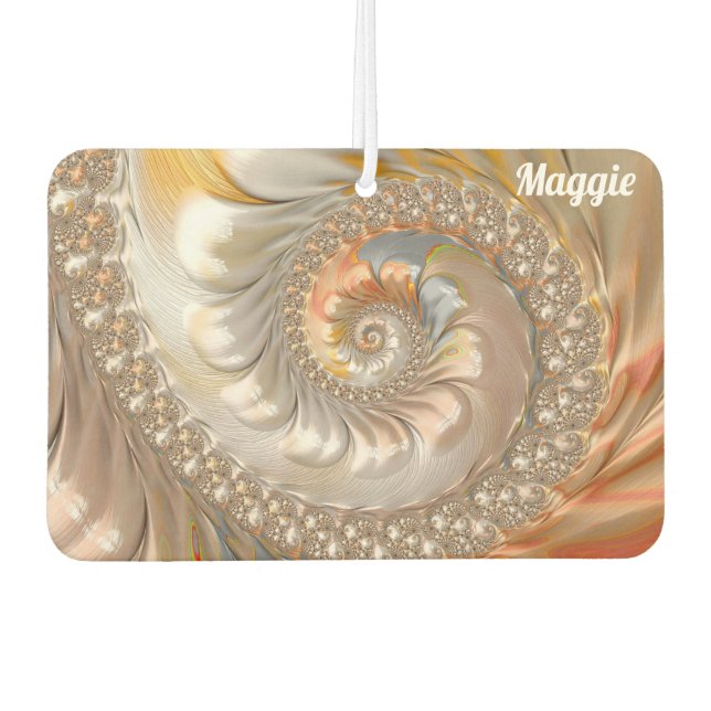 Désodorisant Pour Voiture MAGGIE ~ TOPAZ Motif de conception fractale ~ Orig (Devant)