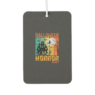 Désodorisant Pour Voiture Maison hantée de la nuit d'horreur d'Halloween Vec
