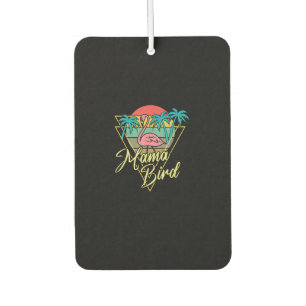Désodorisant Pour Voiture Mama Bird Flamant rose Sunset Palm Tree Beach anné