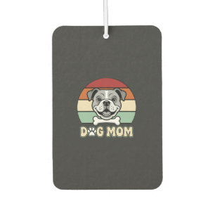 Désodorisant Pour Voiture Maman Chien Rétro Bulldog Vector