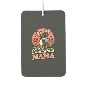 Désodorisant Pour Voiture Maman Chihuahua mignonne noeud Chien Maman