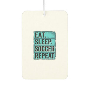 Désodorisant Pour Voiture Manger Dormir Football Répéter Chemise Vintage Typ