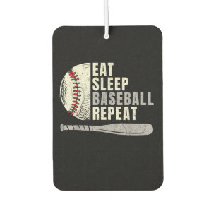 Désodorisant Pour Voiture Mangez Sleep Baseball Répéter Funny Baseball Playe