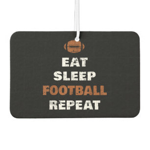 Désodorisant Pour Voiture Mangez Sleep Football Répéter Love Football Vintag