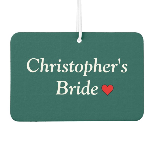 Désodorisant Pour Voiture Mariage nuptial personnalisé (Devant)