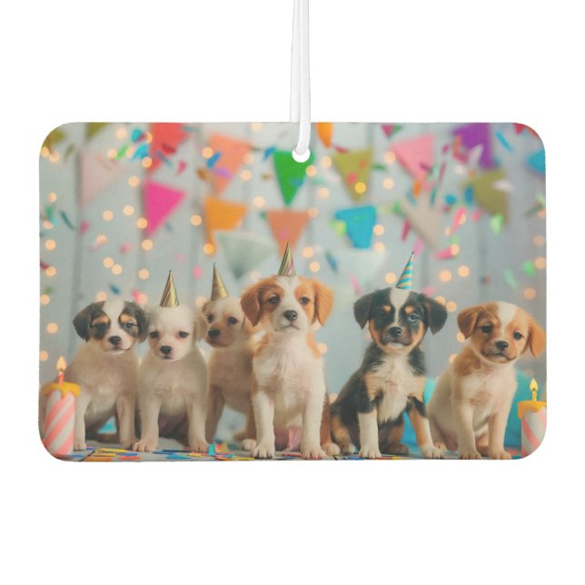 Désodorisant Pour Voiture Marionnettes mignonnes Design de fête d'anniversai (Devant)